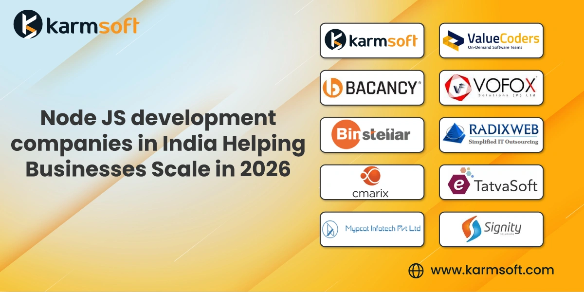 Node JS development companies in India Helping Businesses Scale in 2026